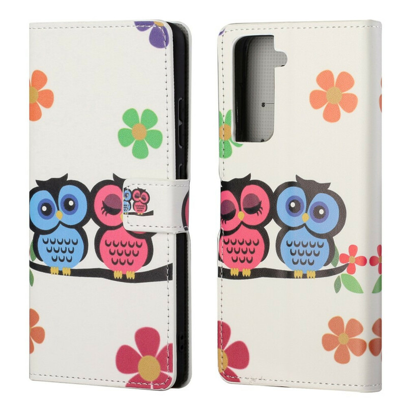 Housse Samsung Galaxy S21 FE Couple de Hiboux Housse Samsung Galaxy S21 FE Couple de Hiboux