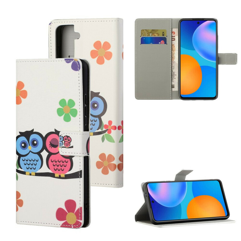 Housse Samsung Galaxy S21 FE Couple de Hiboux Housse Samsung Galaxy S21 FE Couple de Hiboux