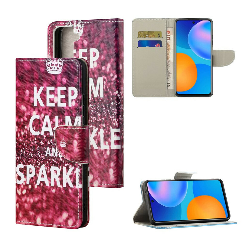Housse Samsung galaxy S21 FE Keep Calm and Sparkle Housse Samsung galaxy S21 FE Keep Calm and Sparkle