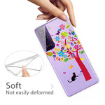 Coque Samsung Galaxy S21 FE Chat sous l'Arbre Coque Samsung Galaxy S21 FE Chat sous l'Arbre