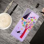 Coque Samsung Galaxy S21 FE Chat sous l'Arbre Coque Samsung Galaxy S21 FE Chat sous l'Arbre
