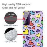 Coque Samsung Galaxy S21 FE Coeurs Multicolores Coque Samsung Galaxy S21 FE Coeurs Multicolores