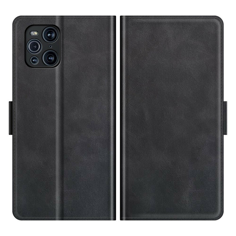 Housse Oppo Find X3 / X3 Pro Rabat Double Classique Housse Oppo Find X3 / X3 Pro Rabat Double Classique