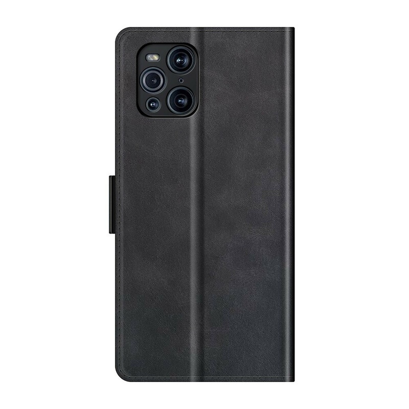 Housse Oppo Find X3 / X3 Pro Rabat Double Classique Housse Oppo Find X3 / X3 Pro Rabat Double Classique