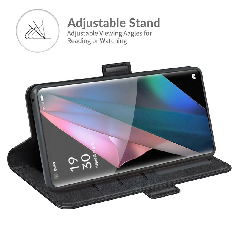 Housse Oppo Find X3 / X3 Pro Rabat Double Classique Housse Oppo Find X3 / X3 Pro Rabat Double Classique