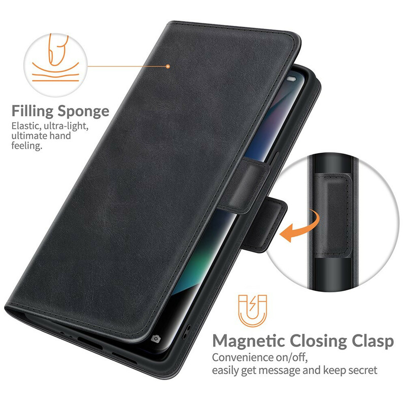 Housse Oppo Find X3 / X3 Pro Rabat Double Classique Housse Oppo Find X3 / X3 Pro Rabat Double Classique