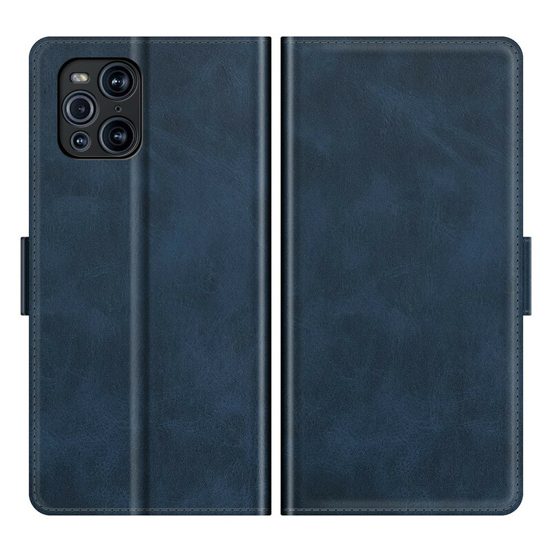 Housse Oppo Find X3 / X3 Pro Rabat Double Classique Housse Oppo Find X3 / X3 Pro Rabat Double Classique