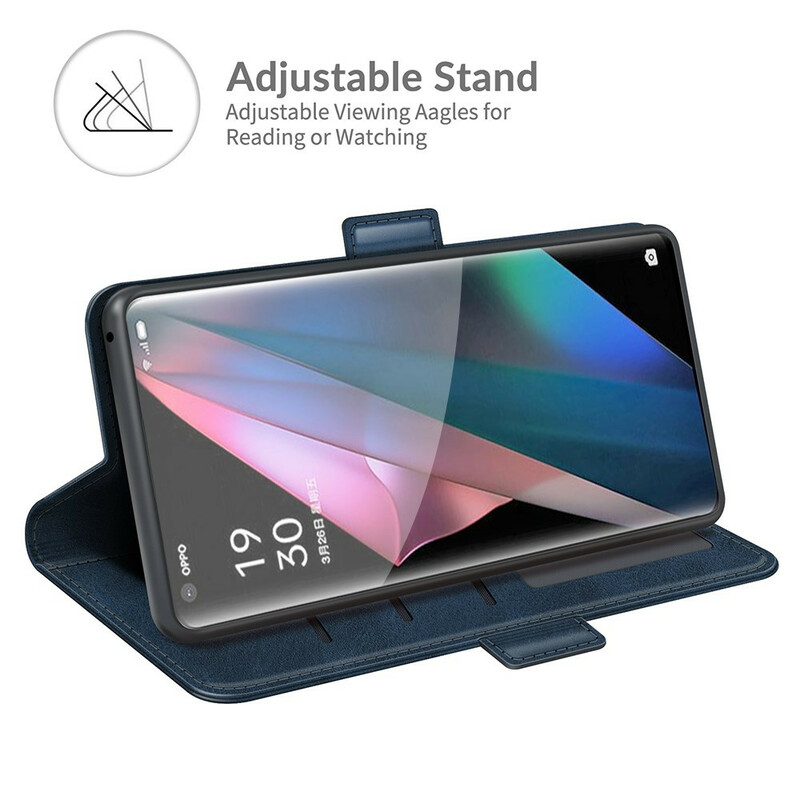 Housse Oppo Find X3 / X3 Pro Rabat Double Classique Housse Oppo Find X3 / X3 Pro Rabat Double Classique