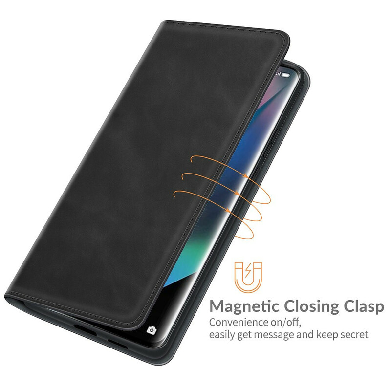 Flip Cover Oppo Find X3 / X3 Pro Effet Cuir Douceur Flip Cover Oppo Find X3 / X3 Pro Effet Cuir Douceur