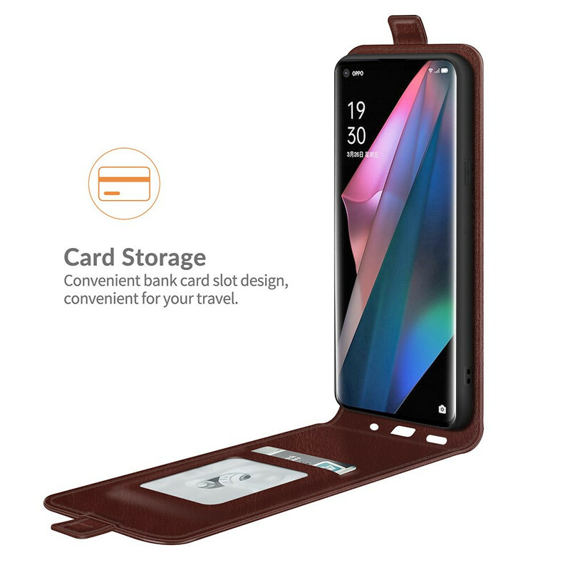 Housse Oppo Find X3 / X3 Pro Rabat Vertical Effet Cuir Housse Oppo Find X3 / X3 Pro Rabat Vertical Effet Cuir