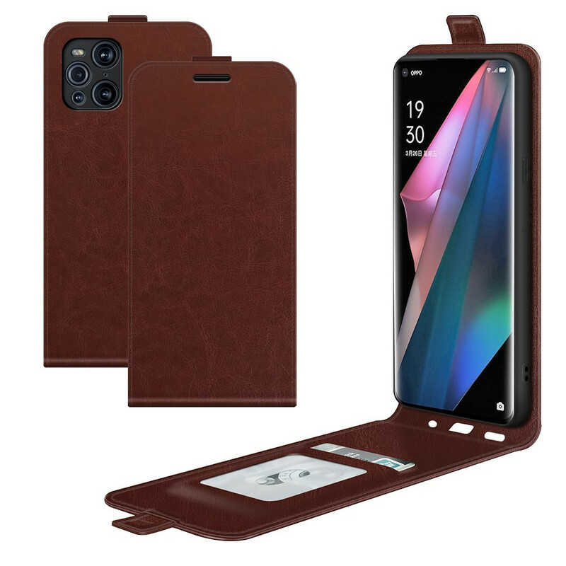 Housse Oppo Find X3 / X3 Pro Rabat Vertical Effet Cuir Housse Oppo Find X3 / X3 Pro Rabat Vertical Effet Cuir