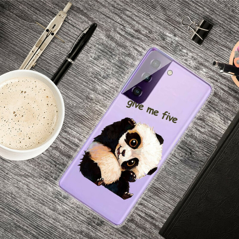 Coque Samsung Galaxy S21 FE Panda Give Me Five