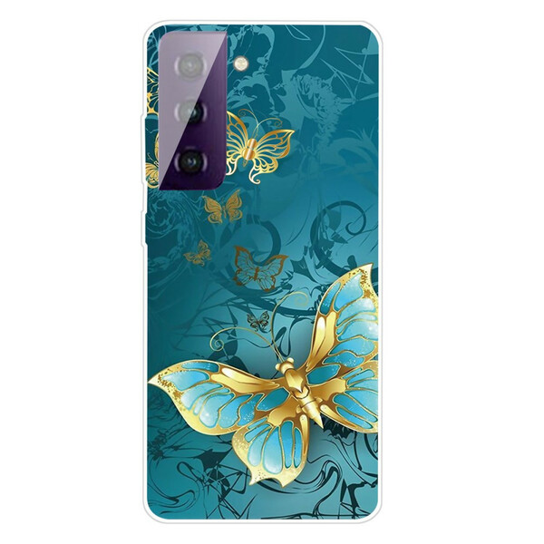 Coque Samsung Galaxy S21 FE 5G Flexible Papillons