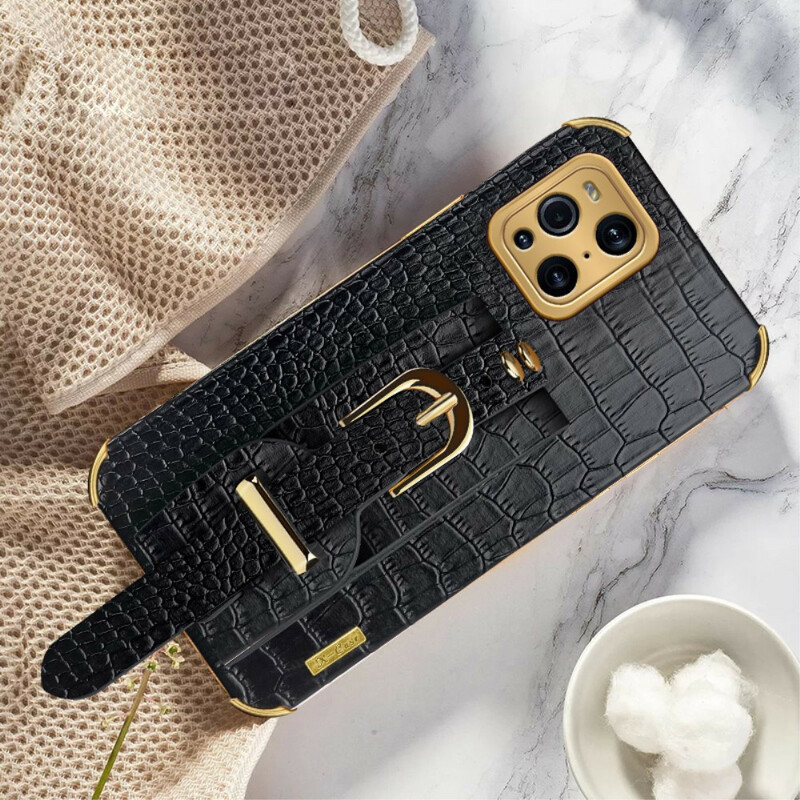 Coque Oppo Find X3 / X3 Pro Croco Bracelet Coque Oppo Find X3 / X3 Pro Croco Bracelet