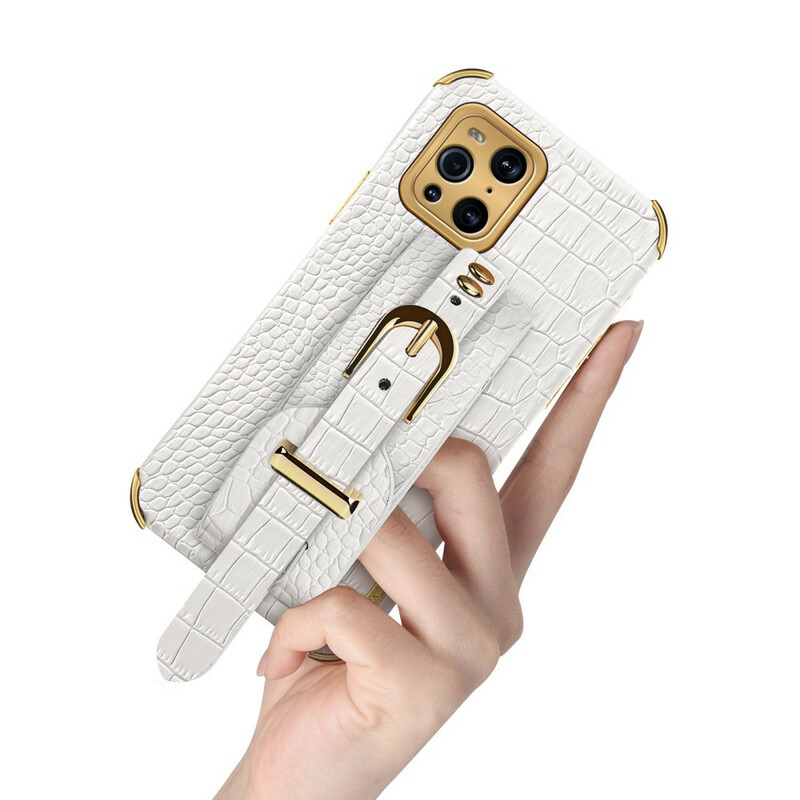 Coque Oppo Find X3 / X3 Pro Croco Bracelet Coque Oppo Find X3 / X3 Pro Croco Bracelet