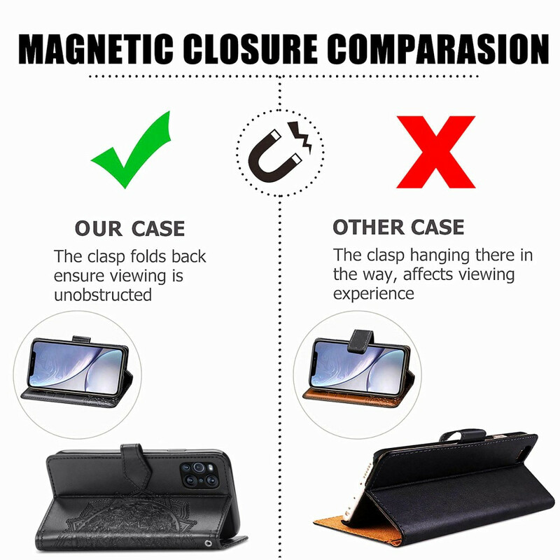 Housse Oppo Find X3 / X3 Pro Mandala Moyen Age Housse Oppo Find X3 / X3 Pro Mandala Moyen Age
