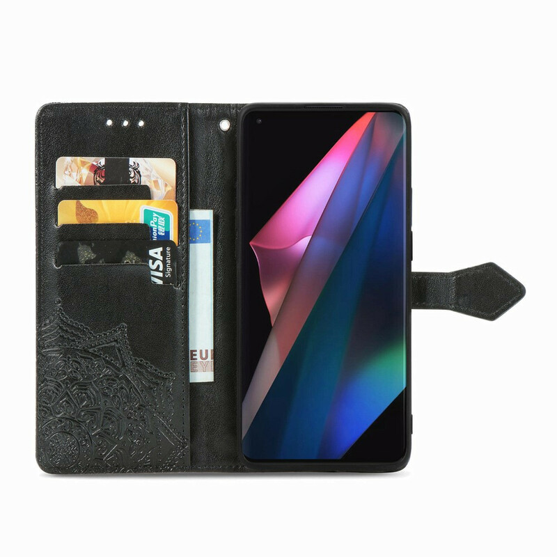 Housse Oppo Find X3 / X3 Pro Mandala Moyen Age Housse Oppo Find X3 / X3 Pro Mandala Moyen Age