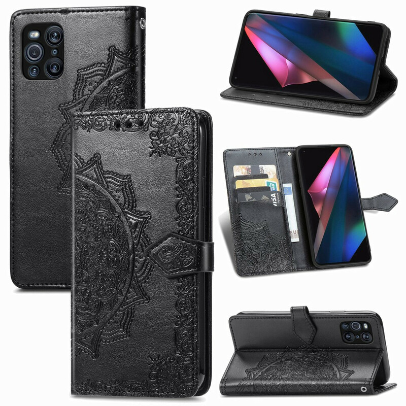 Housse Oppo Find X3 / X3 Pro Mandala Moyen Age Housse Oppo Find X3 / X3 Pro Mandala Moyen Age