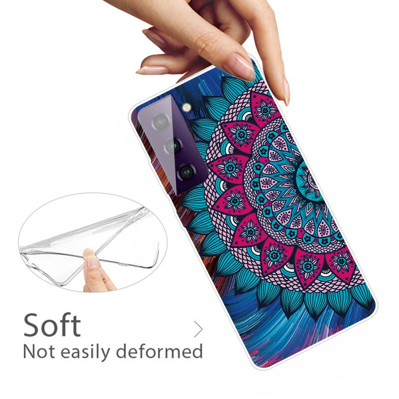 Coque Samsung Galaxy S21 FE Mandala Coloré