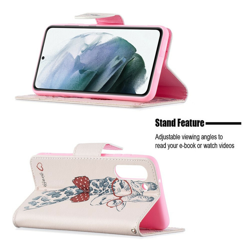 Housse Samsung Galaxy S21 FE Girafe Intello