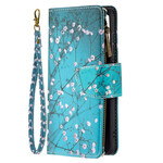 Housse Samsung Galaxy S21 FE Poche Zippée Arbre Housse Samsung Galaxy S21 FE Poche Zippée Arbre