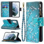 Housse Samsung Galaxy S21 FE Poche Zippée Arbre Housse Samsung Galaxy S21 FE Poche Zippée Arbre