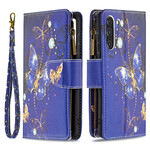 Housse Samsung Galaxy S21 FE Poche Zippée Papillons Papillons Housse Samsung Galaxy S21 FE Poche Zippée Papillons Papillons
