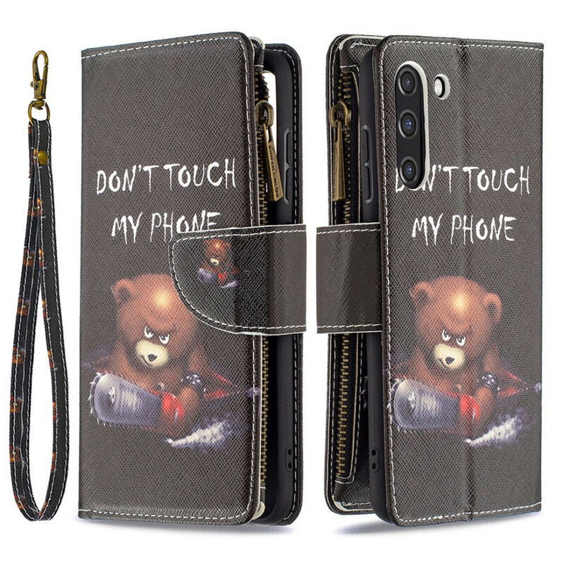 Housse Samsung Galaxy S21 FE Poche Zippée Ours Housse Samsung Galaxy S21 FE Poche Zippée Ours