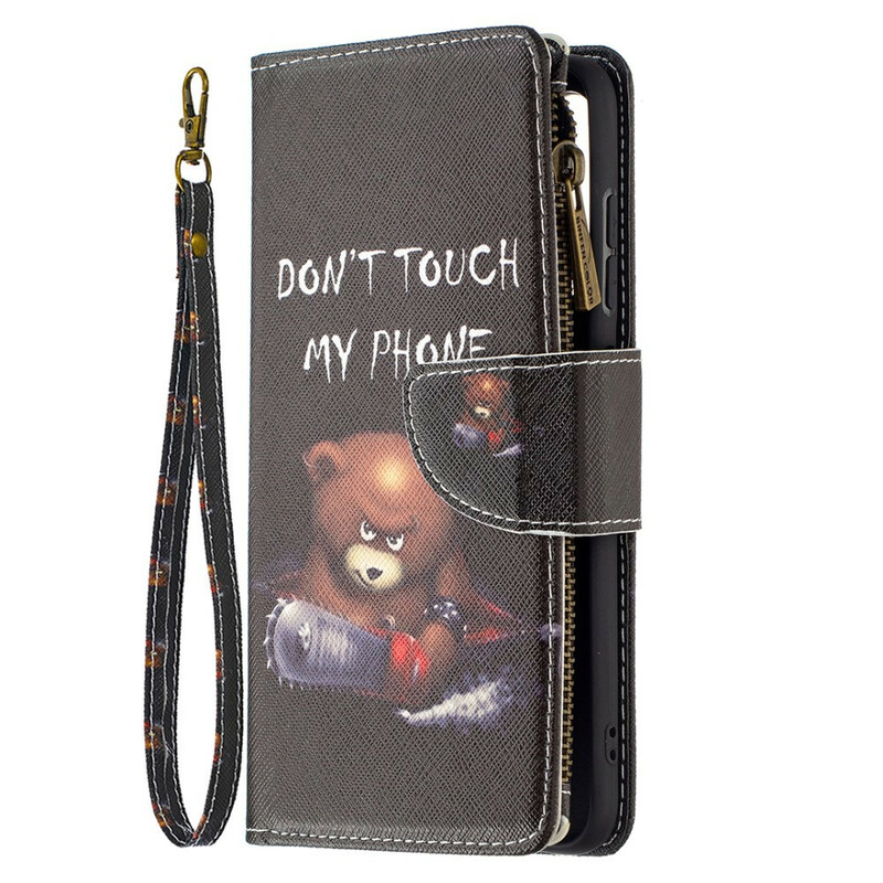 Housse Samsung Galaxy S21 FE Poche Zippée Ours Housse Samsung Galaxy S21 FE Poche Zippée Ours