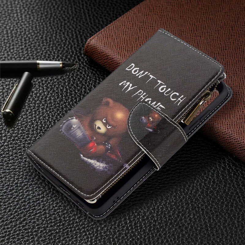 Housse Samsung Galaxy S21 FE Poche Zippée Ours Housse Samsung Galaxy S21 FE Poche Zippée Ours