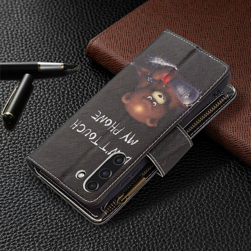 Housse Samsung Galaxy S21 FE Poche Zippée Ours Housse Samsung Galaxy S21 FE Poche Zippée Ours