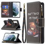 Housse Samsung Galaxy S21 FE Poche Zippée Ours Housse Samsung Galaxy S21 FE Poche Zippée Ours