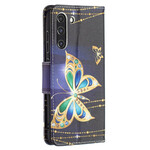 Housse Samsung Galaxy S21 FE Papillon Doré Housse Samsung Galaxy S21 FE Papillon Doré