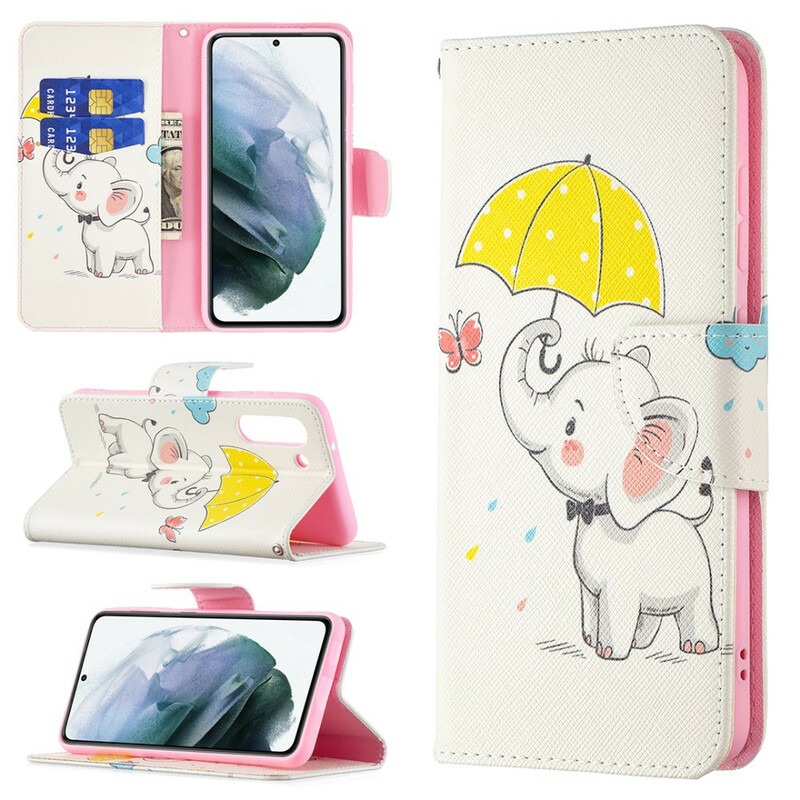 Housse Samsung Galaxy S21 FE Bébé Éléphant Housse Samsung Galaxy S21 FE Bébé Éléphant