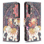 Housse Samsung Galaxy S21 FE Mandala Éléphants Ethniques Housse Samsung Galaxy S21 FE Mandala Éléphants Ethniques
