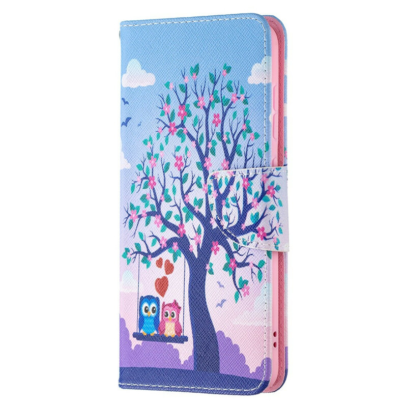 Housse Samsung Galaxy S21 FE Hiboux Sur La Balançoire Housse Samsung Galaxy S21 FE Hiboux Sur La Balançoire