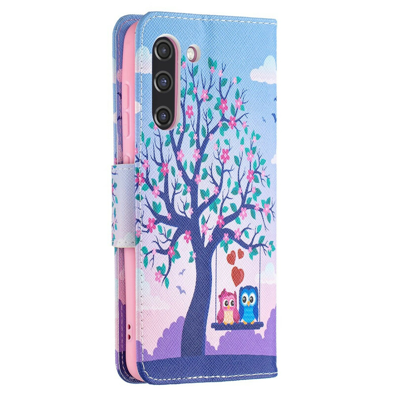 Housse Samsung Galaxy S21 FE Hiboux Sur La Balançoire Housse Samsung Galaxy S21 FE Hiboux Sur La Balançoire
