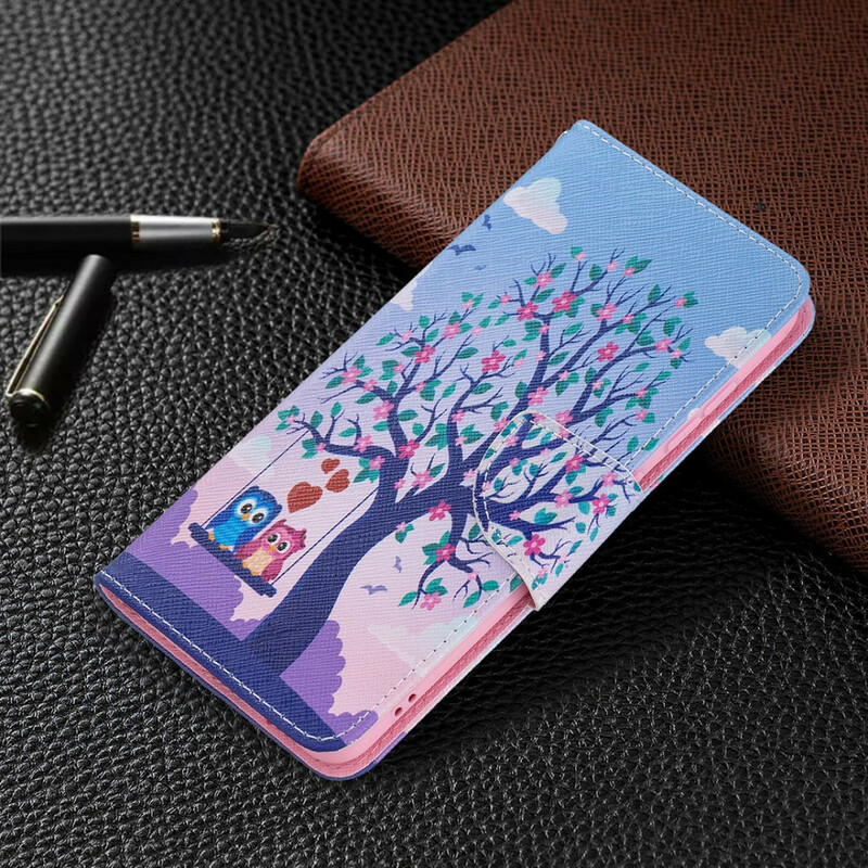 Housse Samsung Galaxy S21 FE Hiboux Sur La Balançoire Housse Samsung Galaxy S21 FE Hiboux Sur La Balançoire