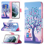 Housse Samsung Galaxy S21 FE Hiboux Sur La Balançoire Housse Samsung Galaxy S21 FE Hiboux Sur La Balançoire