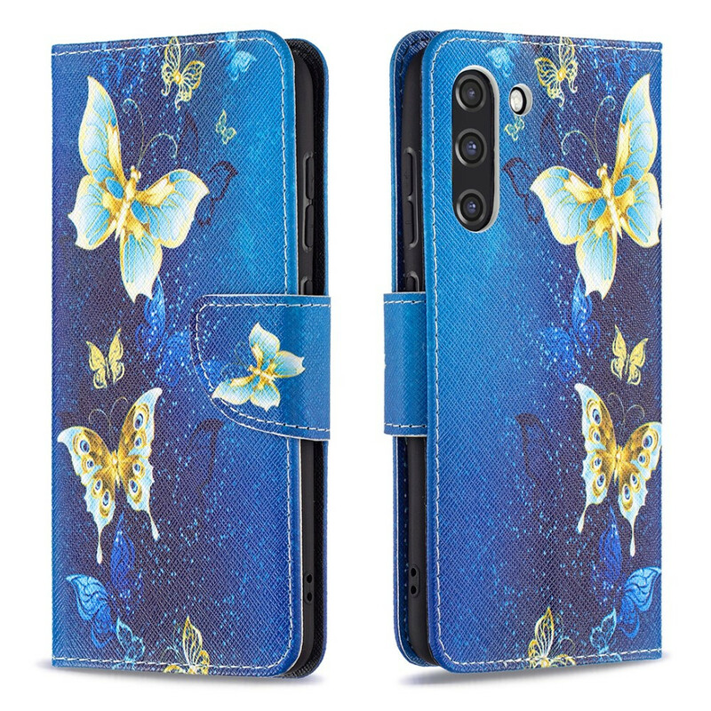 Housse Samsung Galaxy S21 FE Papillons Rois Housse Samsung Galaxy S21 FE Papillons Rois