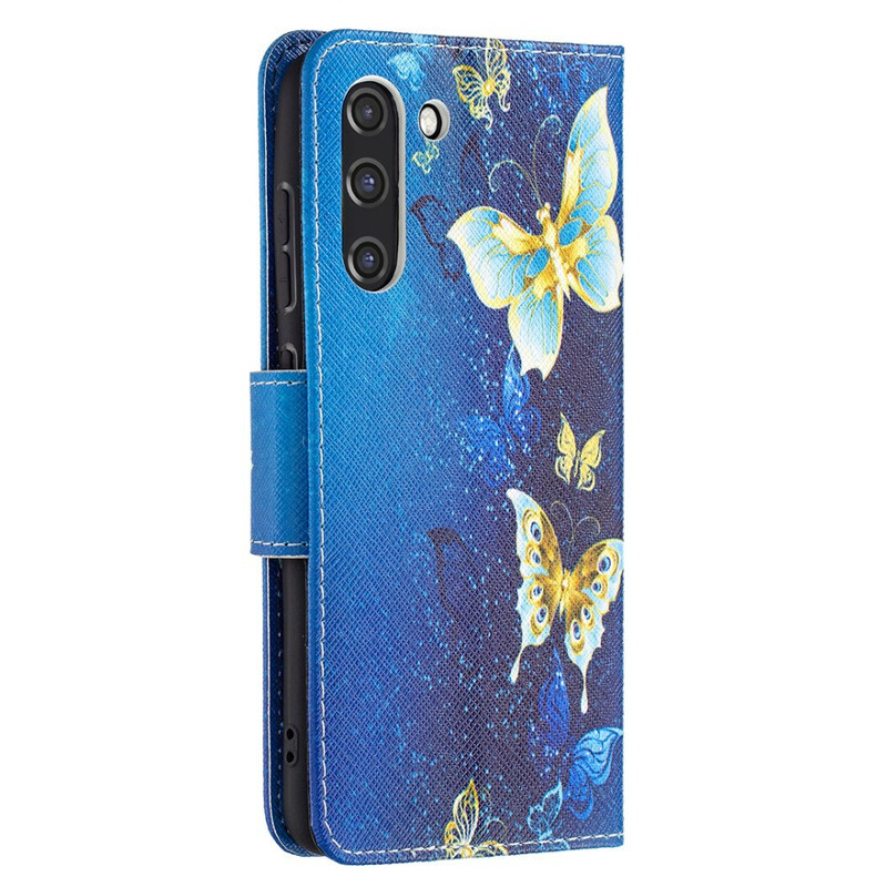 Housse Samsung Galaxy S21 FE Papillons Rois Housse Samsung Galaxy S21 FE Papillons Rois