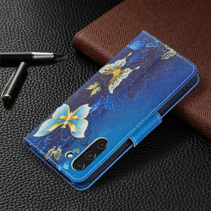 Housse Samsung Galaxy S21 FE Papillons Rois Housse Samsung Galaxy S21 FE Papillons Rois