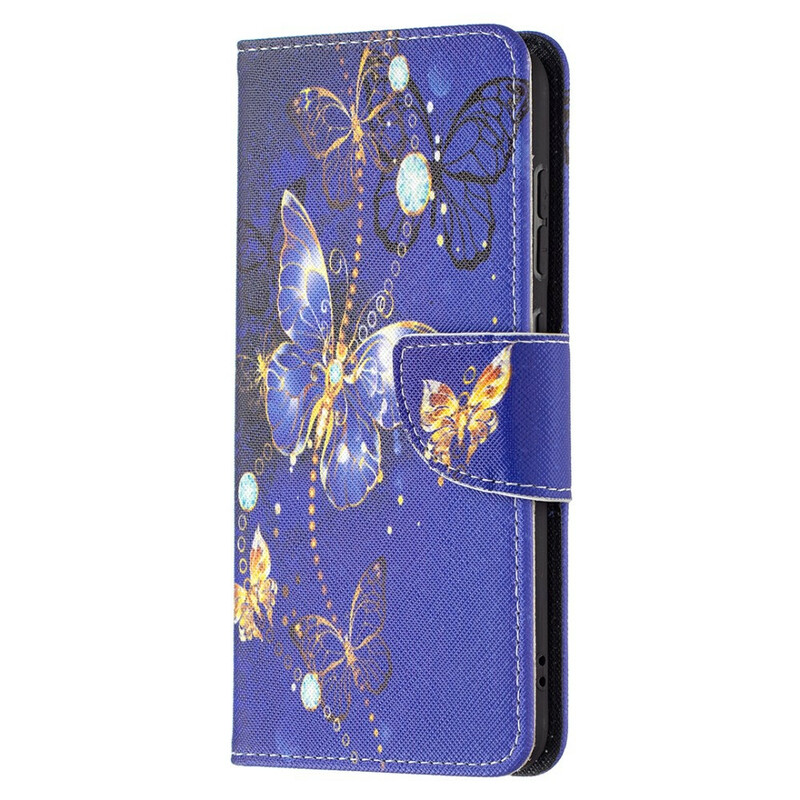 Housse Samsung Galaxy S21 FE Papillons Rois