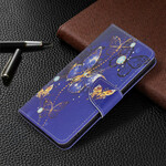 Housse Samsung Galaxy S21 FE Papillons Rois