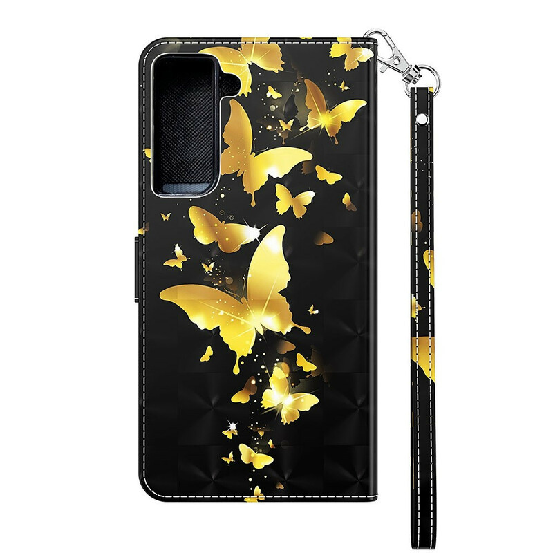 Housse Samsung Galaxy S21 FE Papillons Jaunes Housse Samsung Galaxy S21 FE Papillons Jaunes