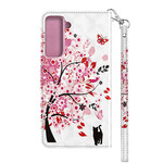 Housse Samsung Galaxy S21 FE Arbre Rose