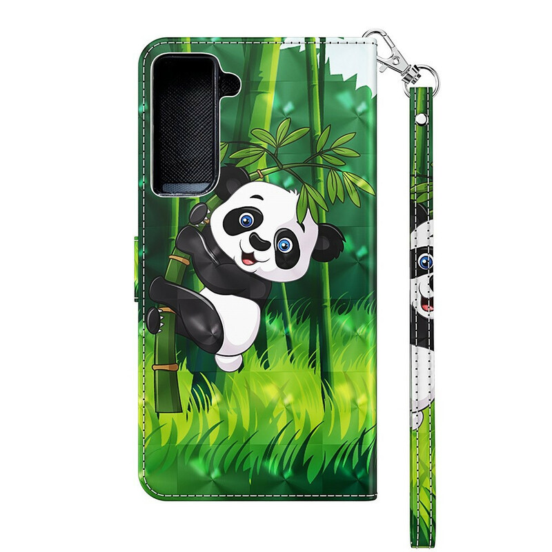 Housse Samsung Galaxy S21 FE Panda et Bambou