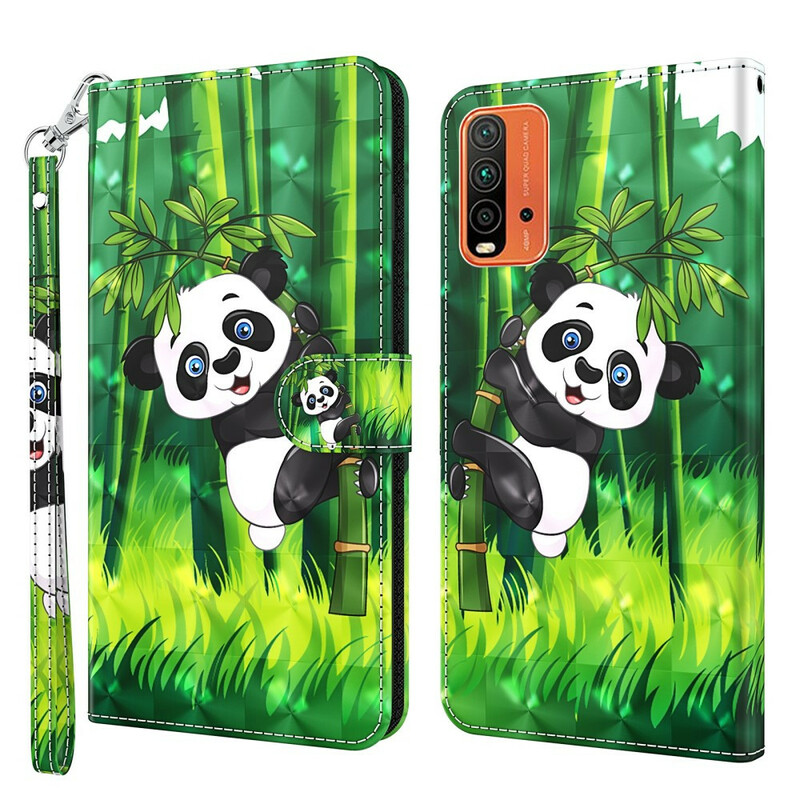 Housse Xiaomi Redmi 9T / Note 9 Panda et Bambou Housse Xiaomi Redmi 9T / Note 9 Panda et Bambou