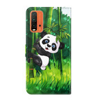 Housse Xiaomi Redmi 9T / Note 9 Panda et Bambou