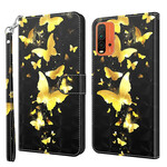 Housse Xiaomi Redmi 9T / Note 9 Papillons Jaunes Housse Xiaomi Redmi 9T / Note 9 Papillons Jaunes